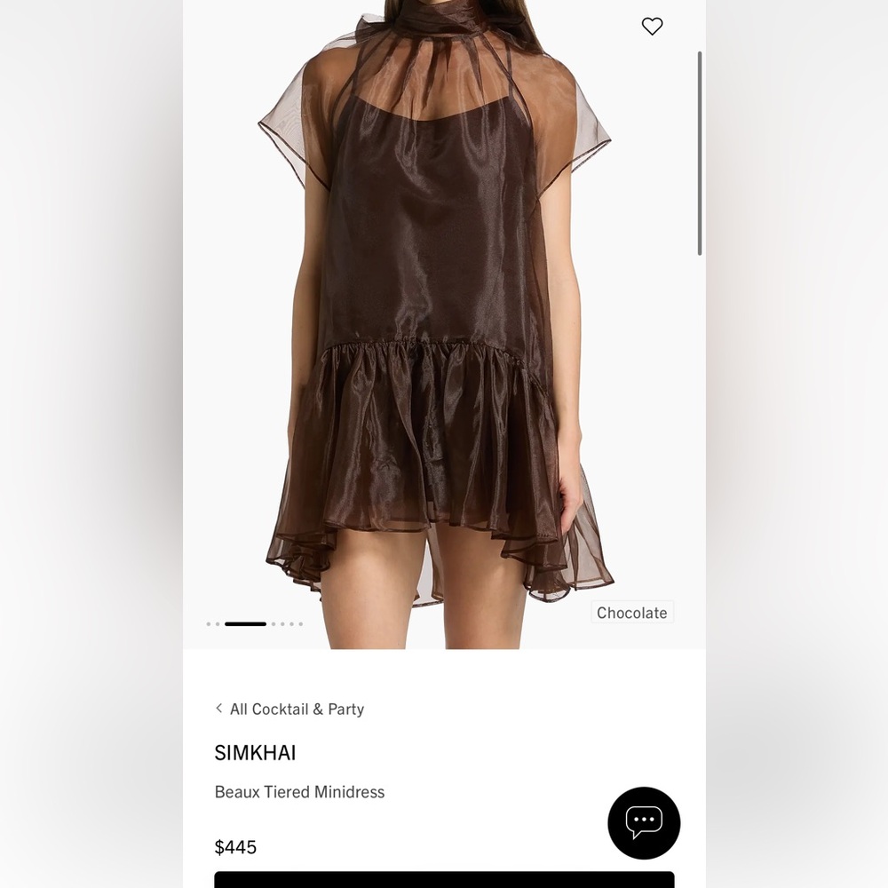 Beaux Tiered mini dress by Simkhai